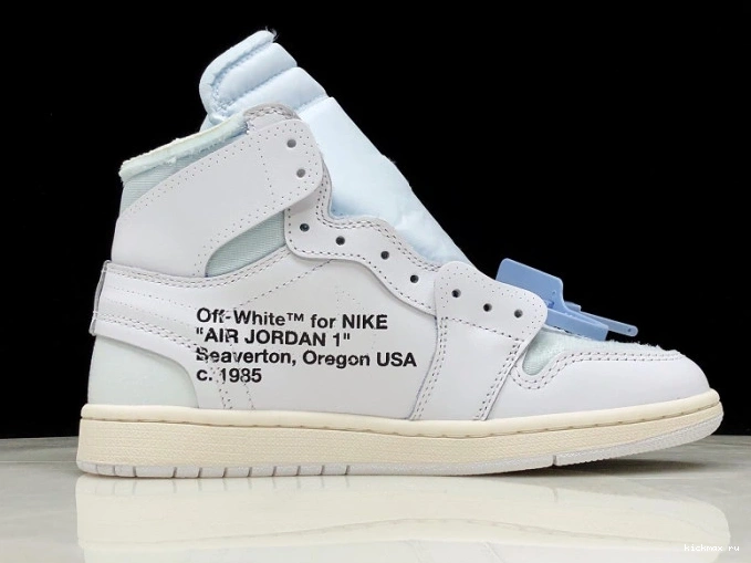 Rep Jordan AQ0818-100 White Retro High Air 1 Off-White 0816